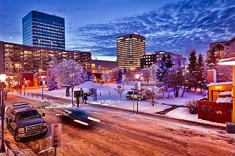 Alaska in january february high winter Alaska Channel