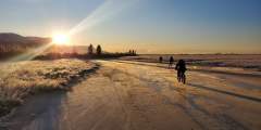 Ice Skating on Rabbit Slough & Wasilla Creek