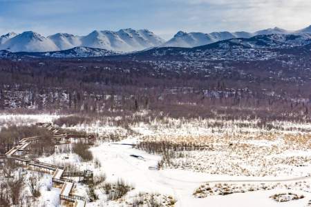 Adventure Ice Skating at Potter Marsh
