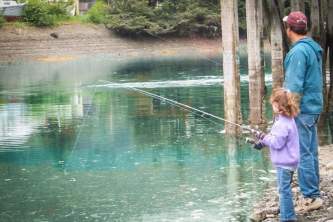 Seldovia fishing clamming Father daughter fishing at slough Seldovia com IMG 1432